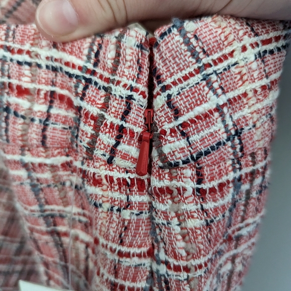 Kate Spade | Pink & Red Tweed Mini Skirt - Picture 6 of 7